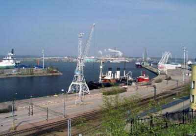 Centralquay in the Kotka old port 5.5.2004