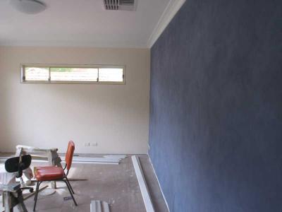 feature wall and skirt trial