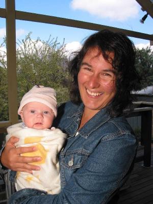 Auntie Caroline visits