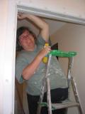 ladder assistance to reach the high spots