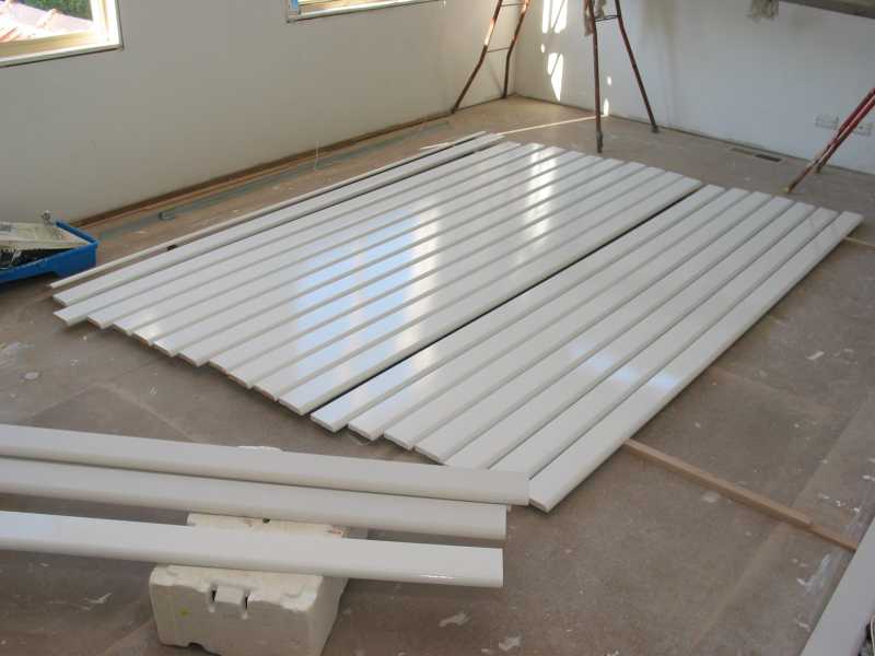 skirting boards drying
