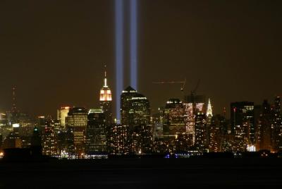 The lights from near the SI Ferry