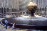 Sphere in fountain at the WTC