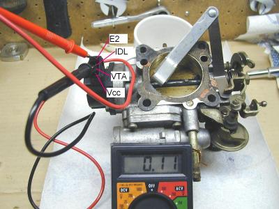 Adjusting the throttle position sensor
