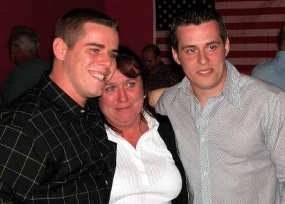 Kelly and her sons....