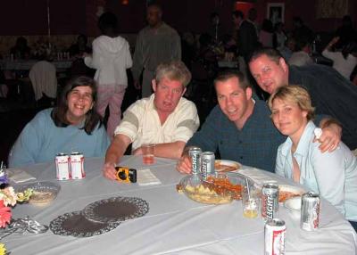 Fred's brother Andrew with his table..