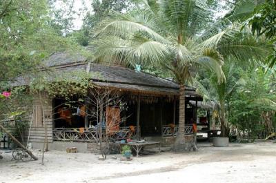 Huts at the monestary in Angkor Thom