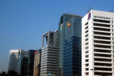 Modern Jakarta along Jenderal Sudirman