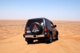 A Pajero on top of the dune
