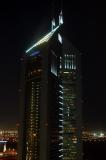 Emirates Towers at night from my apartment