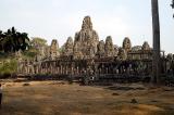 The Bayon Temple looks like a disorganized pile of rocks from a distance