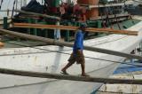 Unloading lumber, Sunda Kelapa