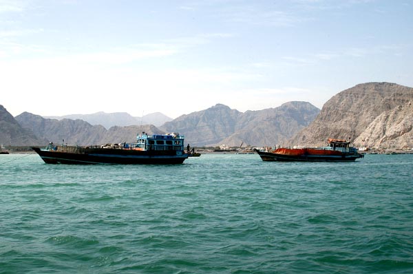 Ships outside Khasab Harbor