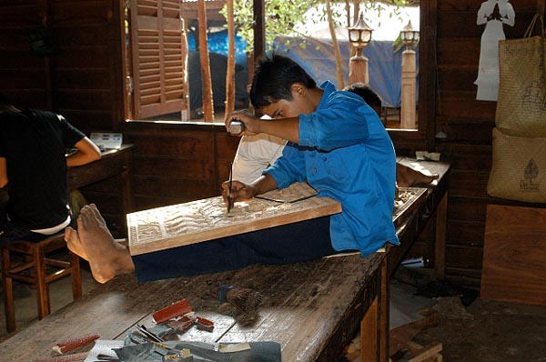 Woodcarver in Siem Reap
