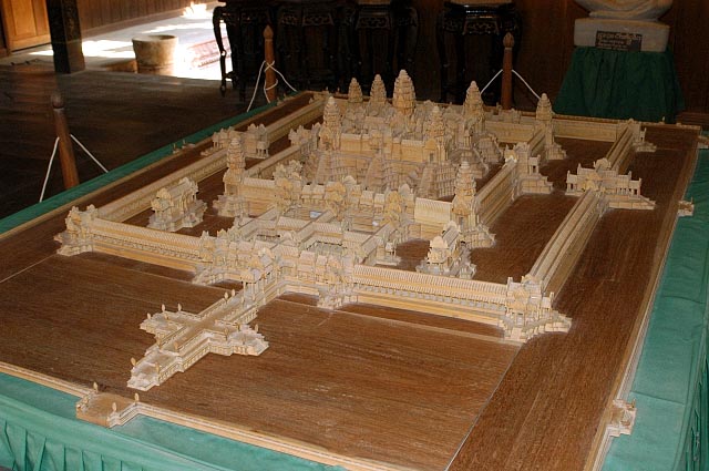 Angkor Wat in wooden miniature