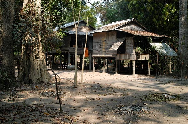 Rural Cambodian huts at Angkor Thom