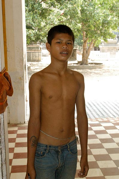 One of the boys from the cooking fire, Cambodia