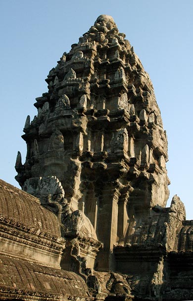 Corner tower seen from the upper level