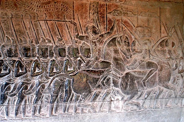 The Army of Suryavarman II (South face)