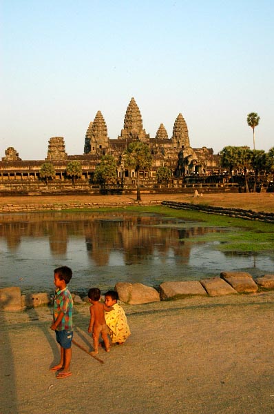 Kids at Angkor Wat