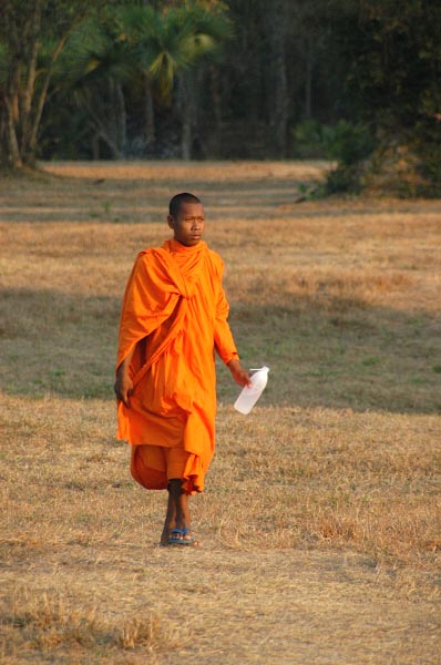 Monk near Angkor Wat