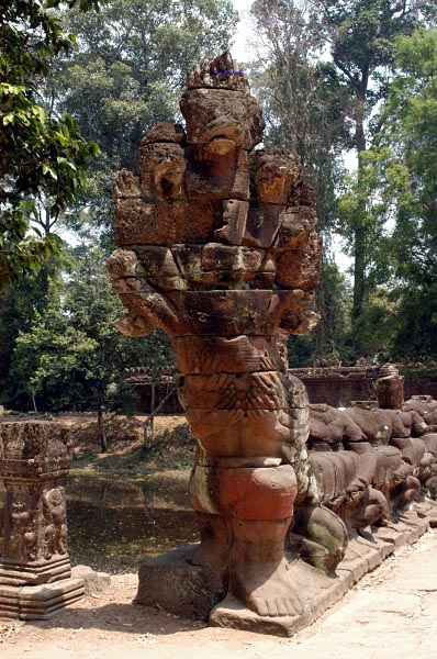 5-headed serpent on the causeway to Preah Khan