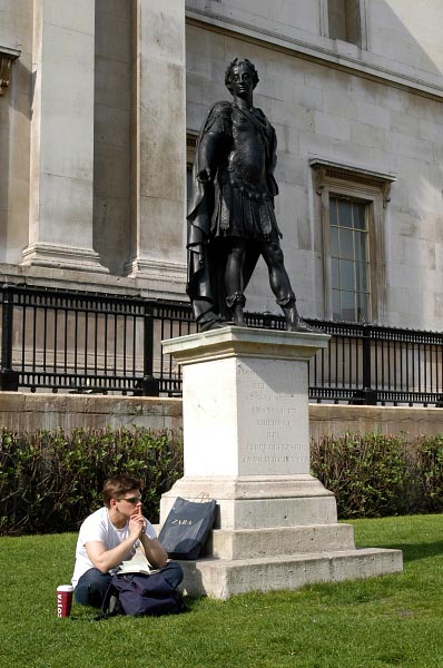 In front of the National Gallery