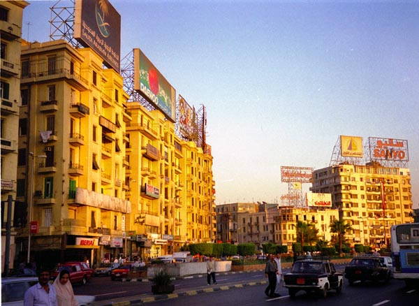 Tahrir Square in the evening