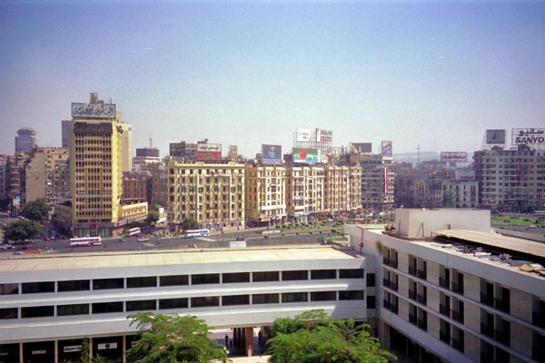 Tahrir Square from the Nile Hilton