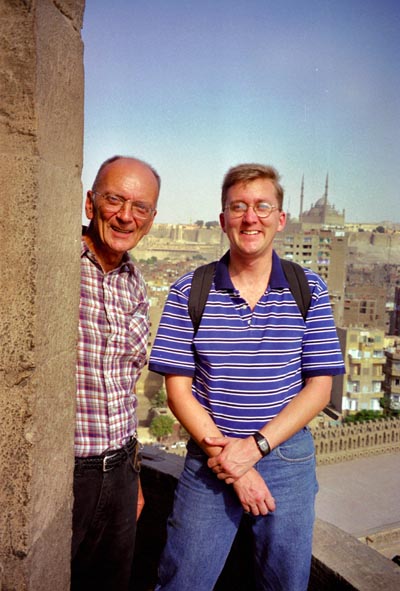 Me & Dad on the tower at Ibn Tulun
