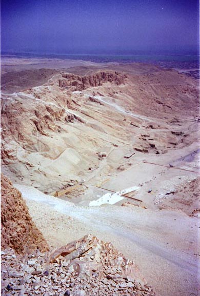View of Al-Deir Al-Bahari, Temple of Hatshepsut