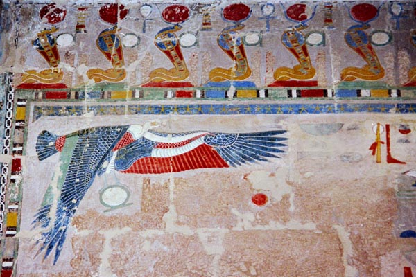 Deir al-Bahari, Hatshepsut Temple, Facade of Anubis Shrine