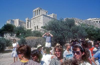 At the Ancient Acropolis of Athens