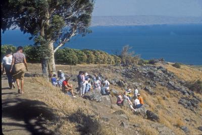 Site of the Beatitudes on Blue Galilee