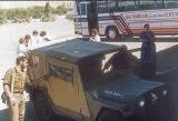 Israeli Jeep by our Tour Bus