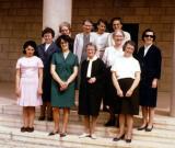 Sisters and Staff - 1968 - Sr. Mary, Sr. Kit, Sr. Gladys. Edith, Sr. Hanny, Sr. Jean, Renee, Sr. Vreni, Sr. Doris, Win