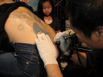 Model tattooing