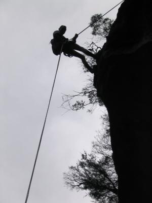 Todd on 3rd abseil