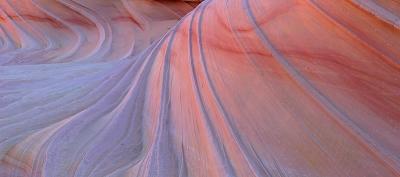 Gallery 3:  Striations in shades of orange and blue