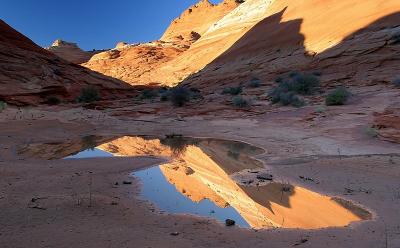 Reflection pool, Coyote Buttes