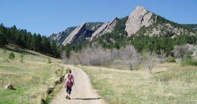 heading towards the flat irons near boulder