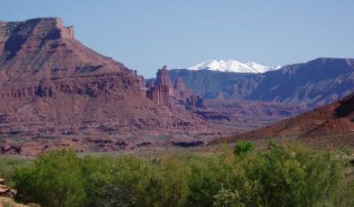 fisher towers near the colorado river and moab