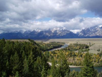 grand teton from snake river