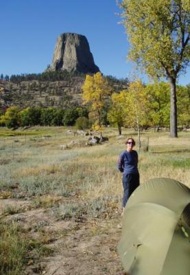 2004 Devils Tower, Wyoming from camp before climbing the tower