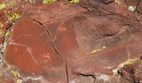 Weathered frozen volcanic slag