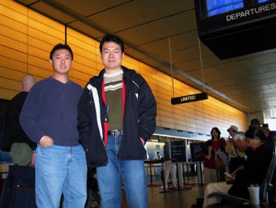 In front of United Airline
