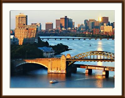 Golden reflections - Charles River Boston