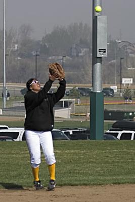 Paige's outfield catch