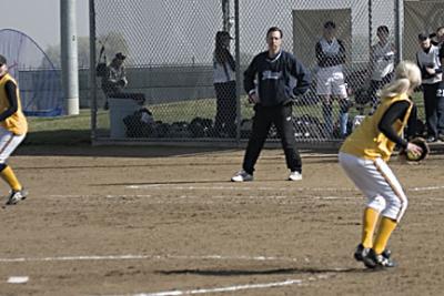 Katie fielding a bunt 1