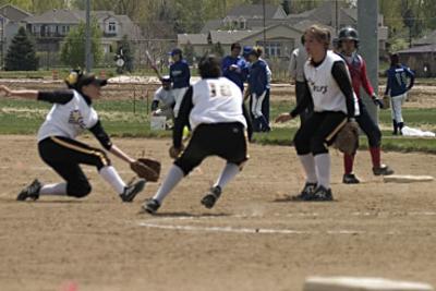 Bri making a great catch